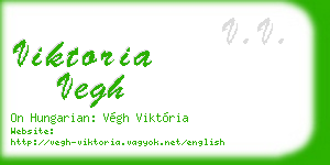 viktoria vegh business card