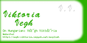 viktoria vegh business card